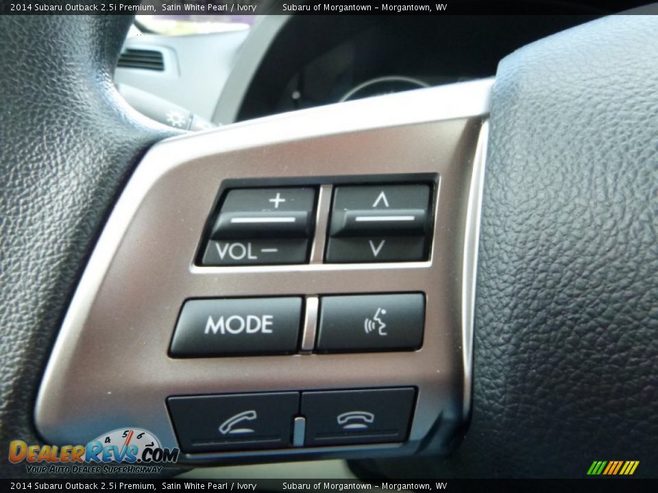 2014 Subaru Outback 2.5i Premium Satin White Pearl / Ivory Photo #23
