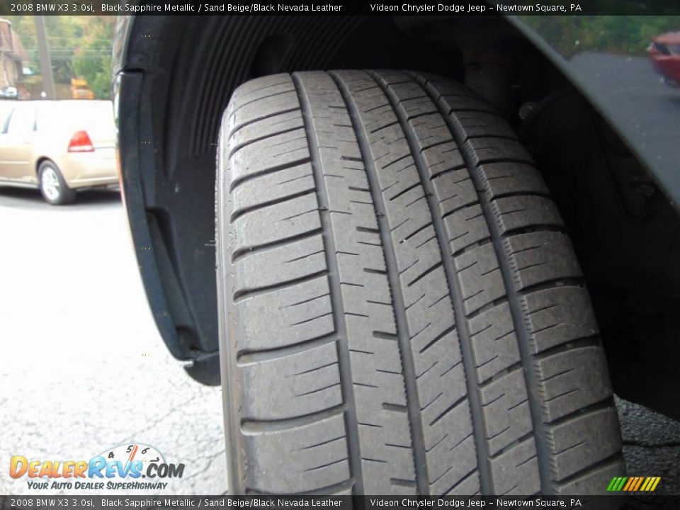 2008 BMW X3 3.0si Black Sapphire Metallic / Sand Beige/Black Nevada Leather Photo #13