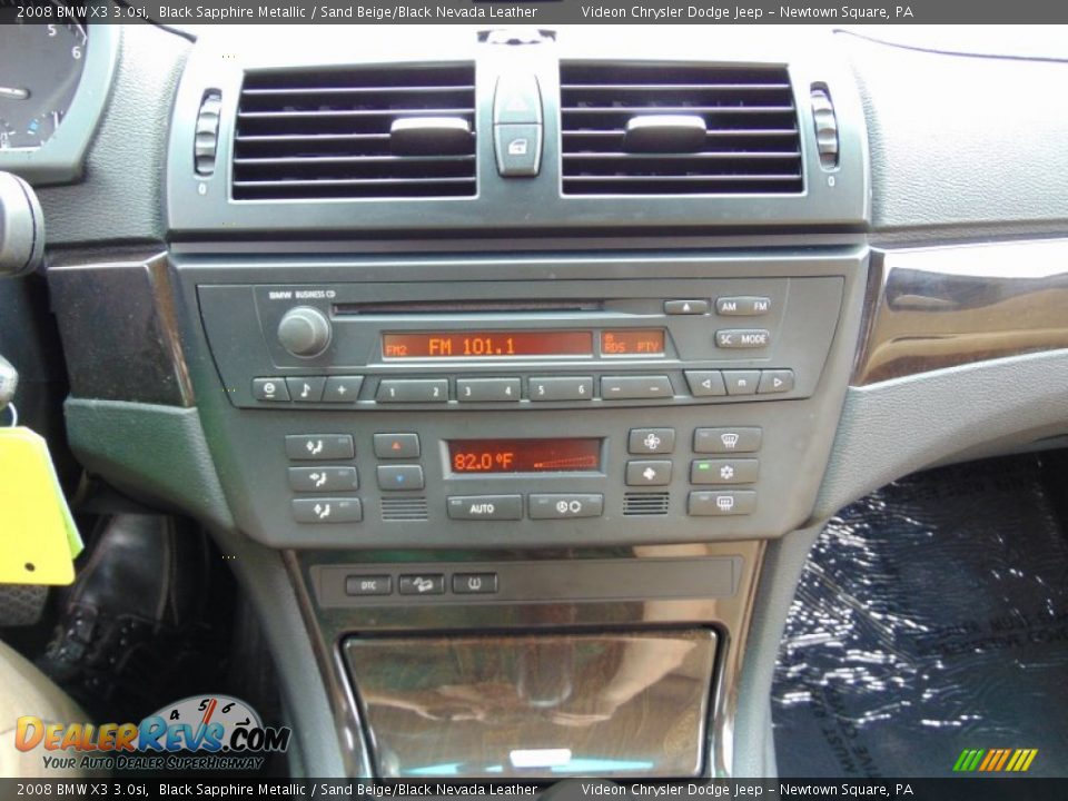 2008 BMW X3 3.0si Black Sapphire Metallic / Sand Beige/Black Nevada Leather Photo #27