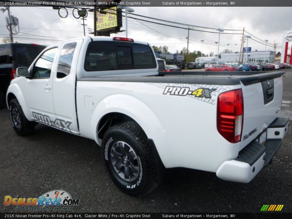 2016 Nissan Frontier Pro-4X King Cab 4x4 Glacier White / Pro-4X Graphite Steel Photo #9