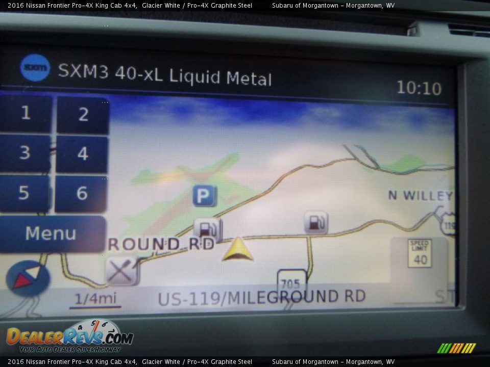 Navigation of 2016 Nissan Frontier Pro-4X King Cab 4x4 Photo #16