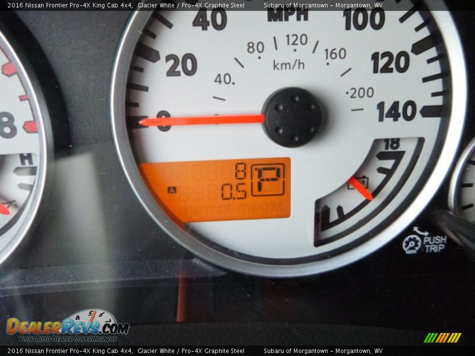 2016 Nissan Frontier Pro-4X King Cab 4x4 Gauges Photo #19