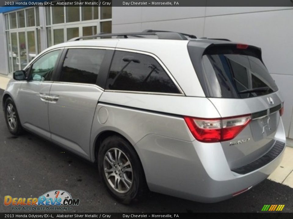 2013 Honda Odyssey EX-L Alabaster Silver Metallic / Gray Photo #3