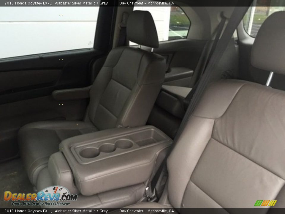 2013 Honda Odyssey EX-L Alabaster Silver Metallic / Gray Photo #7