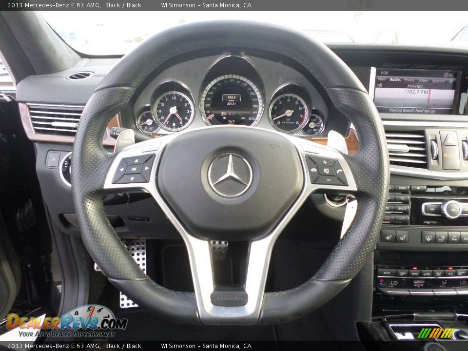 2013 Mercedes-Benz E 63 AMG Steering Wheel Photo #11