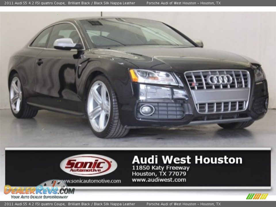 2011 Audi S5 4.2 FSI quattro Coupe Brilliant Black / Black Silk Nappa Leather Photo #1