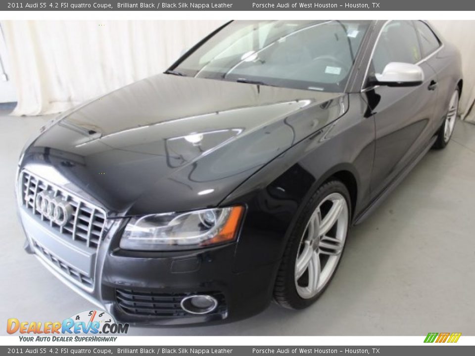 2011 Audi S5 4.2 FSI quattro Coupe Brilliant Black / Black Silk Nappa Leather Photo #3