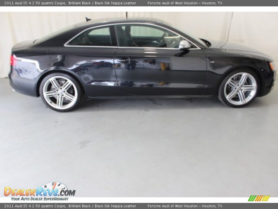 2011 Audi S5 4.2 FSI quattro Coupe Brilliant Black / Black Silk Nappa Leather Photo #12