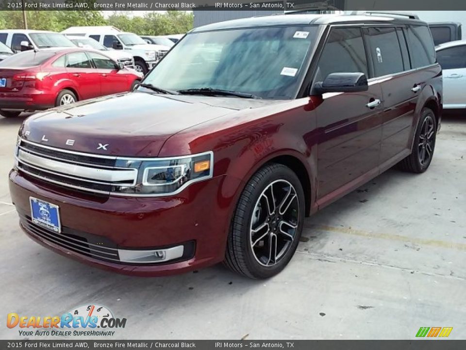 2015 Ford Flex Limited AWD Bronze Fire Metallic / Charcoal Black Photo #10