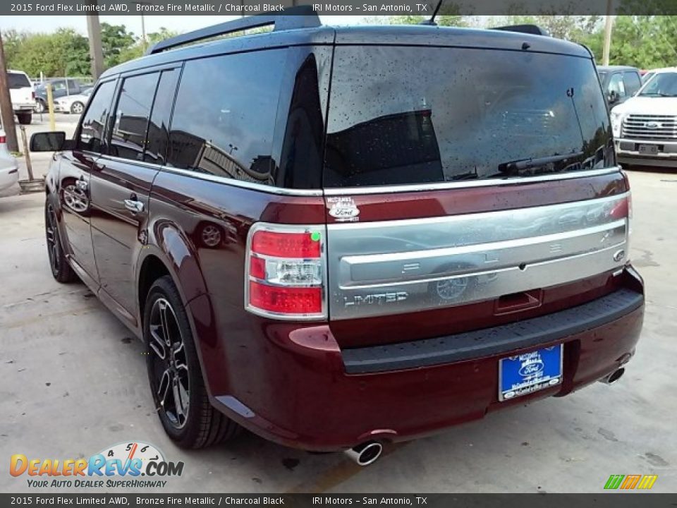 2015 Ford Flex Limited AWD Bronze Fire Metallic / Charcoal Black Photo #12