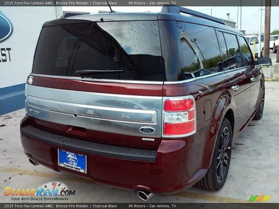 2015 Ford Flex Limited AWD Bronze Fire Metallic / Charcoal Black Photo #15