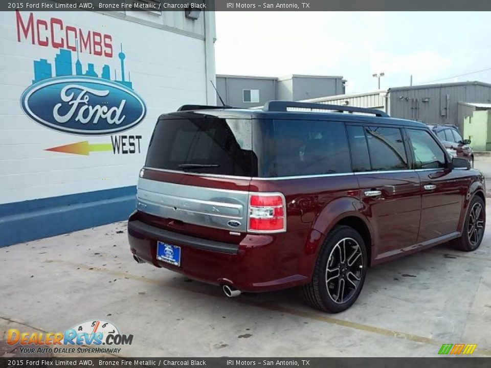 2015 Ford Flex Limited AWD Bronze Fire Metallic / Charcoal Black Photo #16