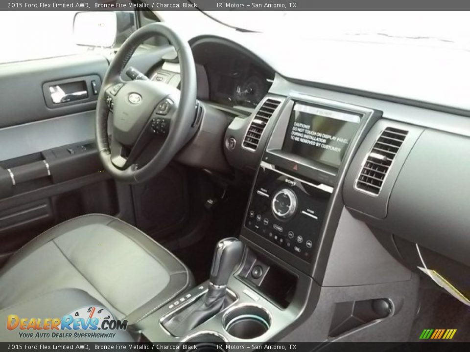 2015 Ford Flex Limited AWD Bronze Fire Metallic / Charcoal Black Photo #35