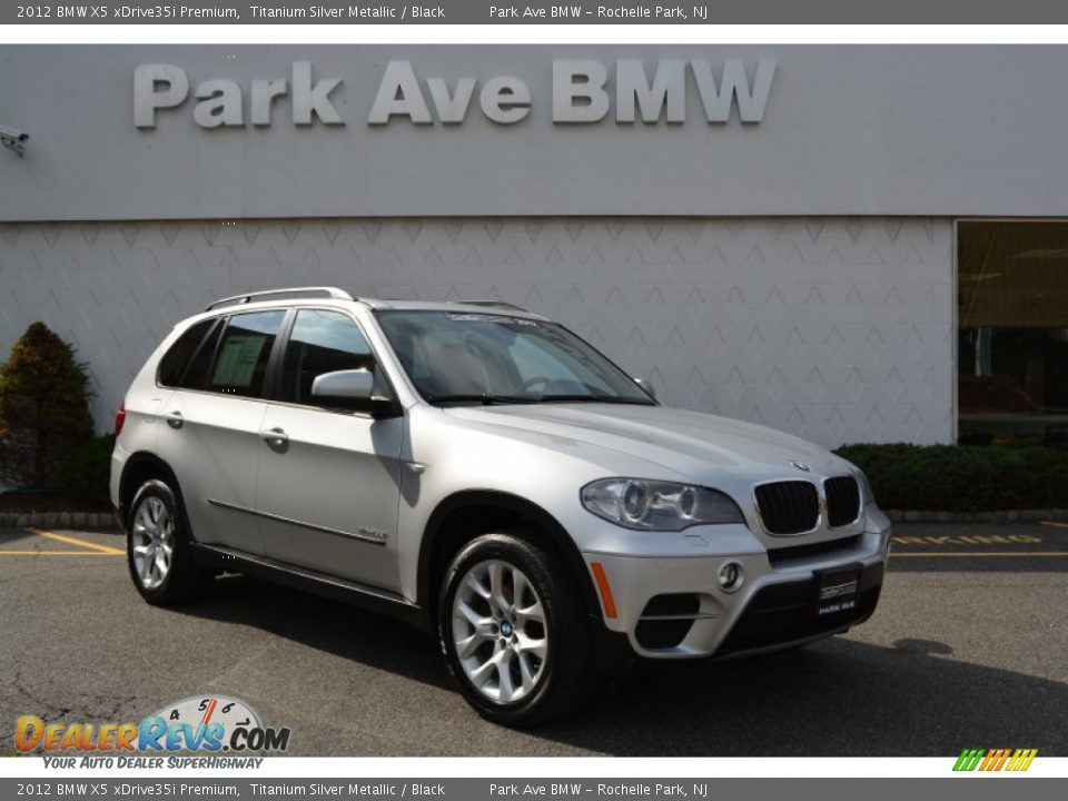 2012 BMW X5 xDrive35i Premium Titanium Silver Metallic / Black Photo #1