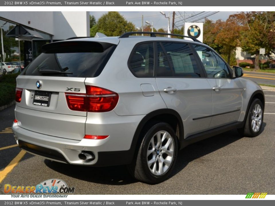 2012 BMW X5 xDrive35i Premium Titanium Silver Metallic / Black Photo #3