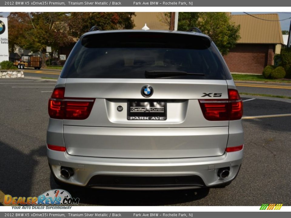 2012 BMW X5 xDrive35i Premium Titanium Silver Metallic / Black Photo #4