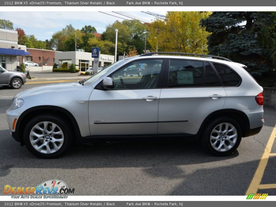 2012 BMW X5 xDrive35i Premium Titanium Silver Metallic / Black Photo #5