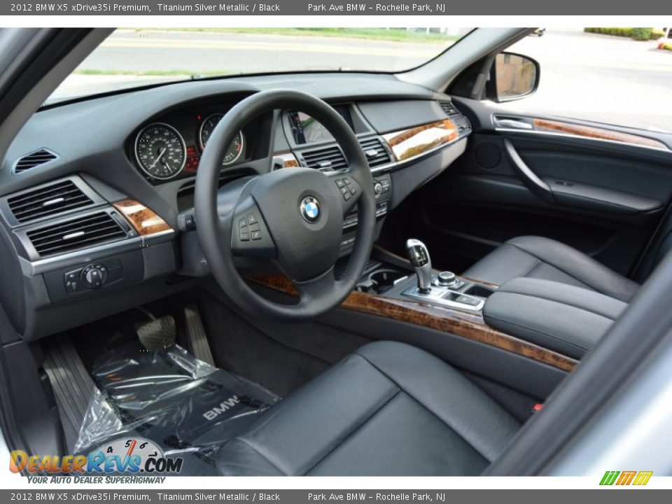 2012 BMW X5 xDrive35i Premium Titanium Silver Metallic / Black Photo #10