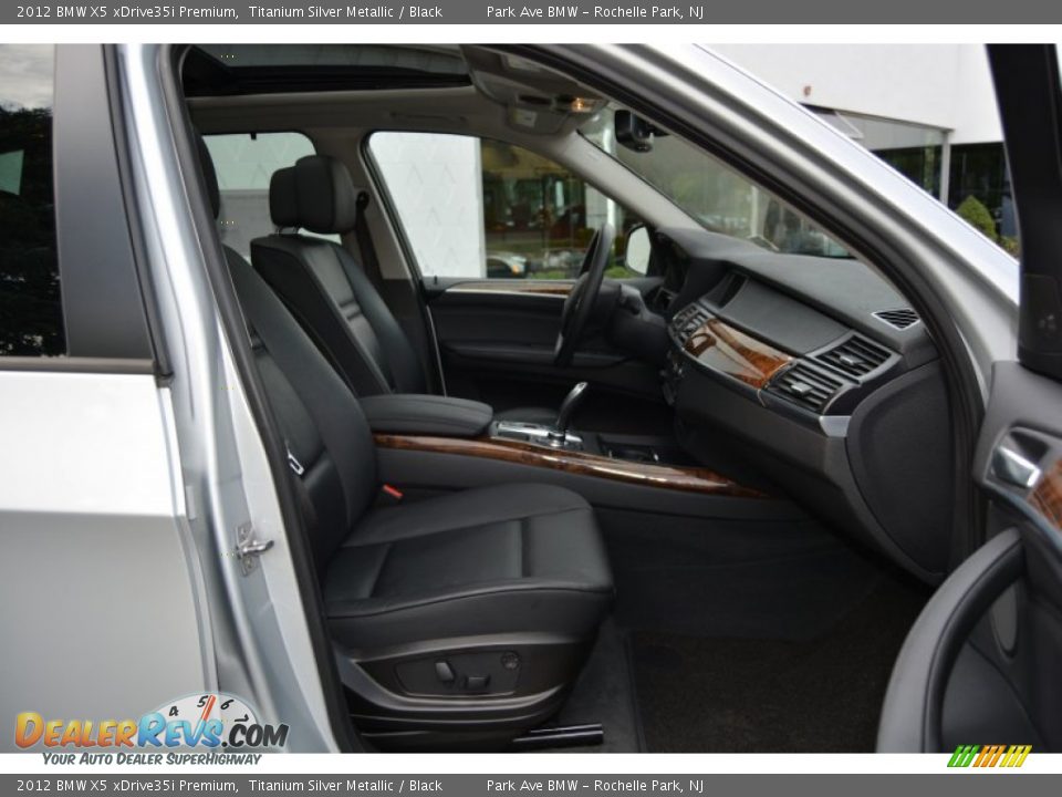 2012 BMW X5 xDrive35i Premium Titanium Silver Metallic / Black Photo #28