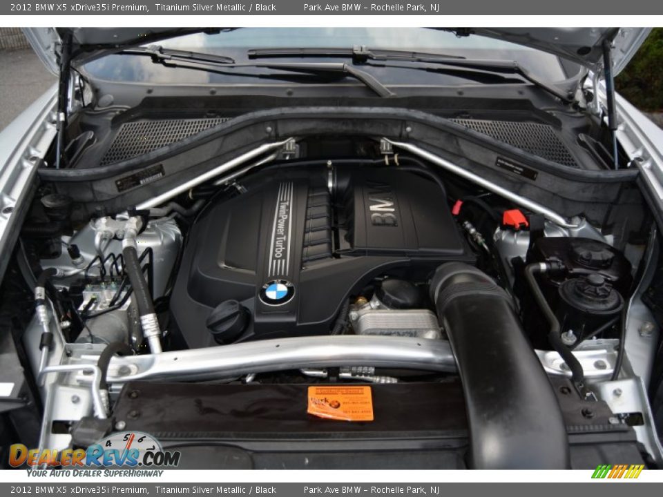 2012 BMW X5 xDrive35i Premium Titanium Silver Metallic / Black Photo #30