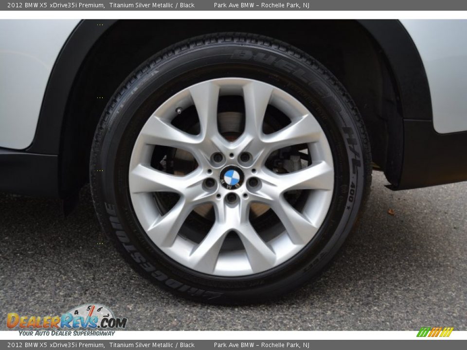 2012 BMW X5 xDrive35i Premium Titanium Silver Metallic / Black Photo #32