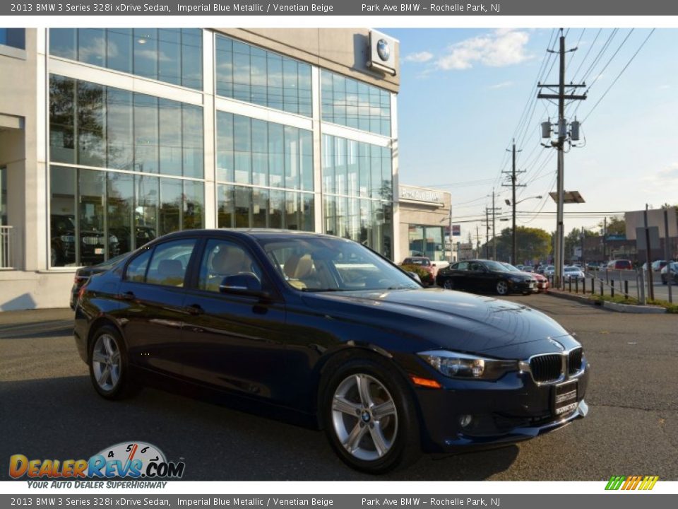 2013 BMW 3 Series 328i xDrive Sedan Imperial Blue Metallic / Venetian Beige Photo #1