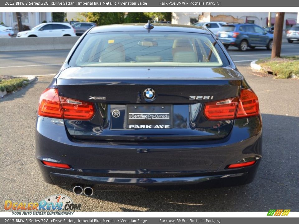2013 BMW 3 Series 328i xDrive Sedan Imperial Blue Metallic / Venetian Beige Photo #4