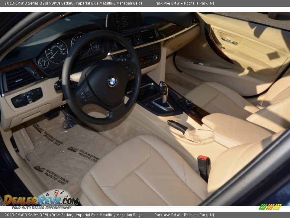 2013 BMW 3 Series 328i xDrive Sedan Imperial Blue Metallic / Venetian Beige Photo #10
