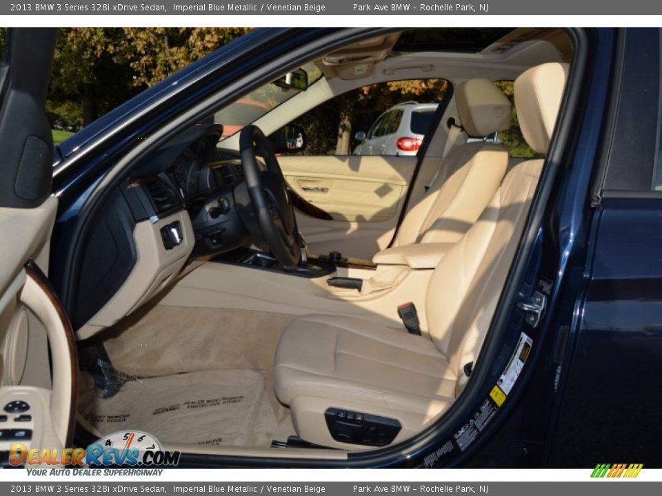 2013 BMW 3 Series 328i xDrive Sedan Imperial Blue Metallic / Venetian Beige Photo #11