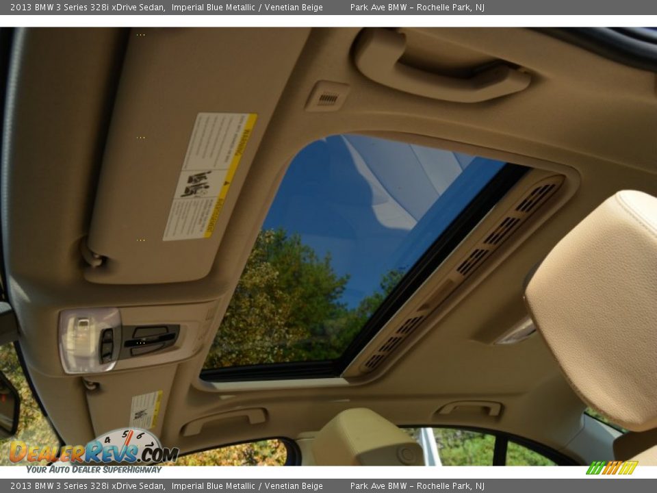 2013 BMW 3 Series 328i xDrive Sedan Imperial Blue Metallic / Venetian Beige Photo #14