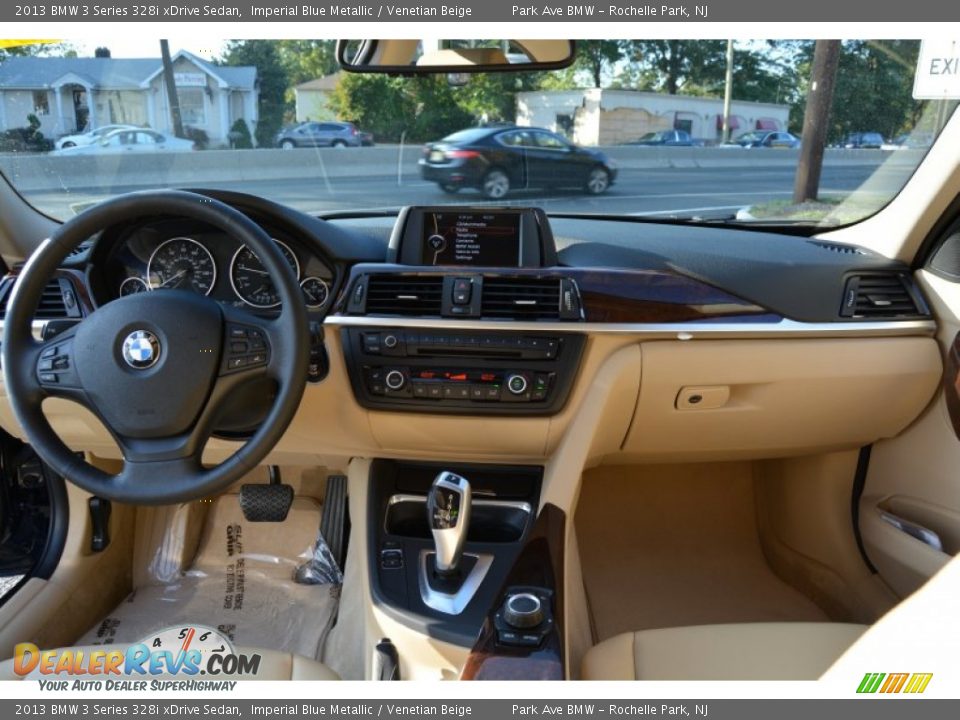 2013 BMW 3 Series 328i xDrive Sedan Imperial Blue Metallic / Venetian Beige Photo #15