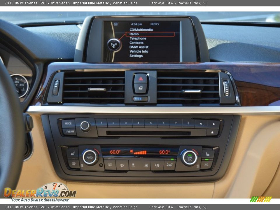 2013 BMW 3 Series 328i xDrive Sedan Imperial Blue Metallic / Venetian Beige Photo #16