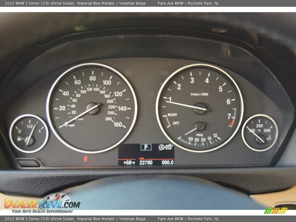 2013 BMW 3 Series 328i xDrive Sedan Imperial Blue Metallic / Venetian Beige Photo #21