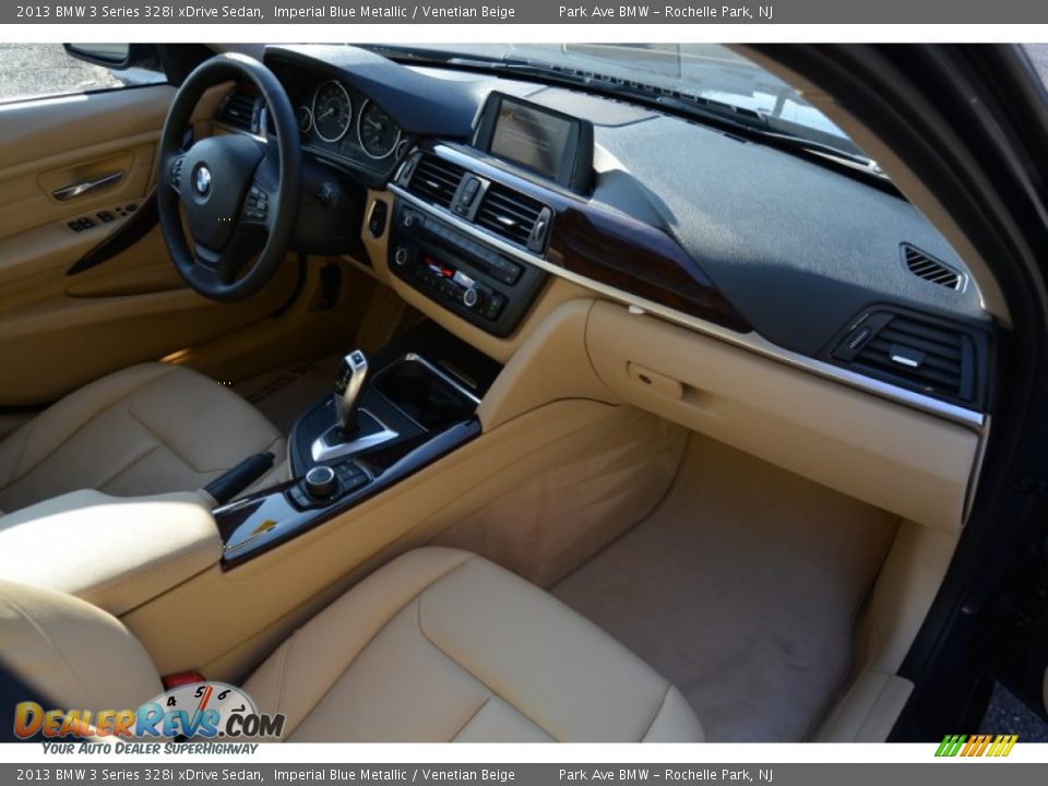 2013 BMW 3 Series 328i xDrive Sedan Imperial Blue Metallic / Venetian Beige Photo #27