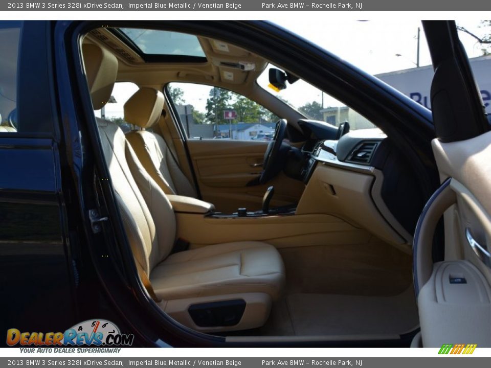 2013 BMW 3 Series 328i xDrive Sedan Imperial Blue Metallic / Venetian Beige Photo #28