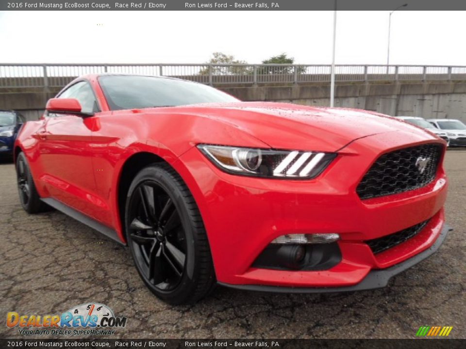 2016 Ford Mustang EcoBoost Coupe Race Red / Ebony Photo #8