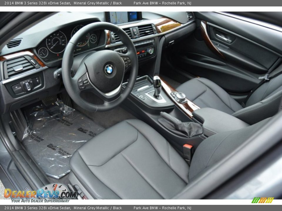 Black Interior - 2014 BMW 3 Series 328i xDrive Sedan Photo #10