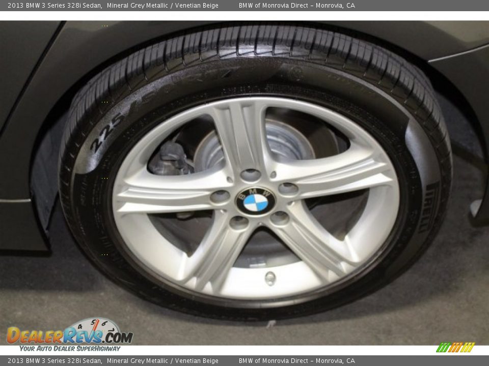 2013 BMW 3 Series 328i Sedan Mineral Grey Metallic / Venetian Beige Photo #20
