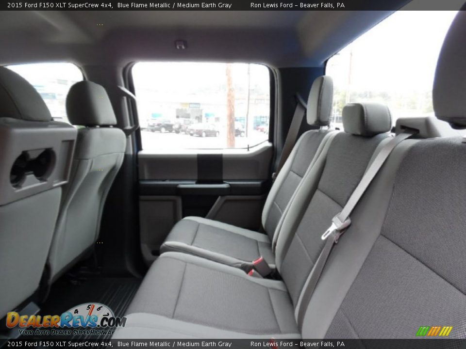 Rear Seat of 2015 Ford F150 XLT SuperCrew 4x4 Photo #13