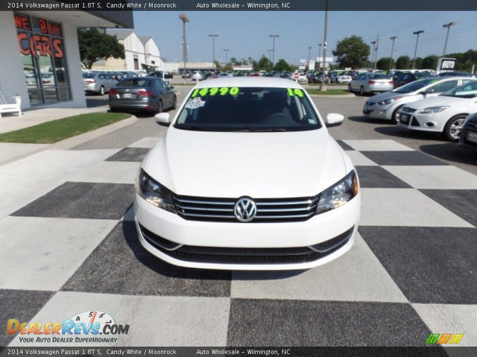 2014 Volkswagen Passat 1.8T S Candy White / Moonrock Photo #2