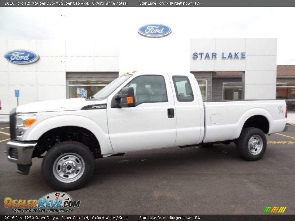 2016 Ford F250 Super Duty XL Super Cab 4x4 Oxford White / Steel Photo #1