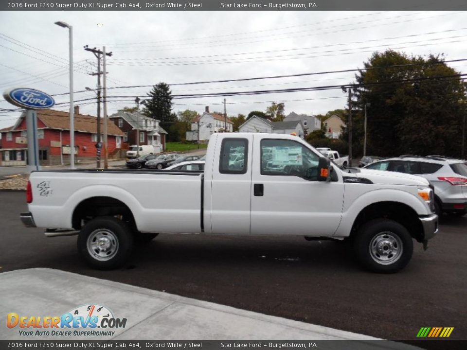 2016 Ford F250 Super Duty XL Super Cab 4x4 Oxford White / Steel Photo #4