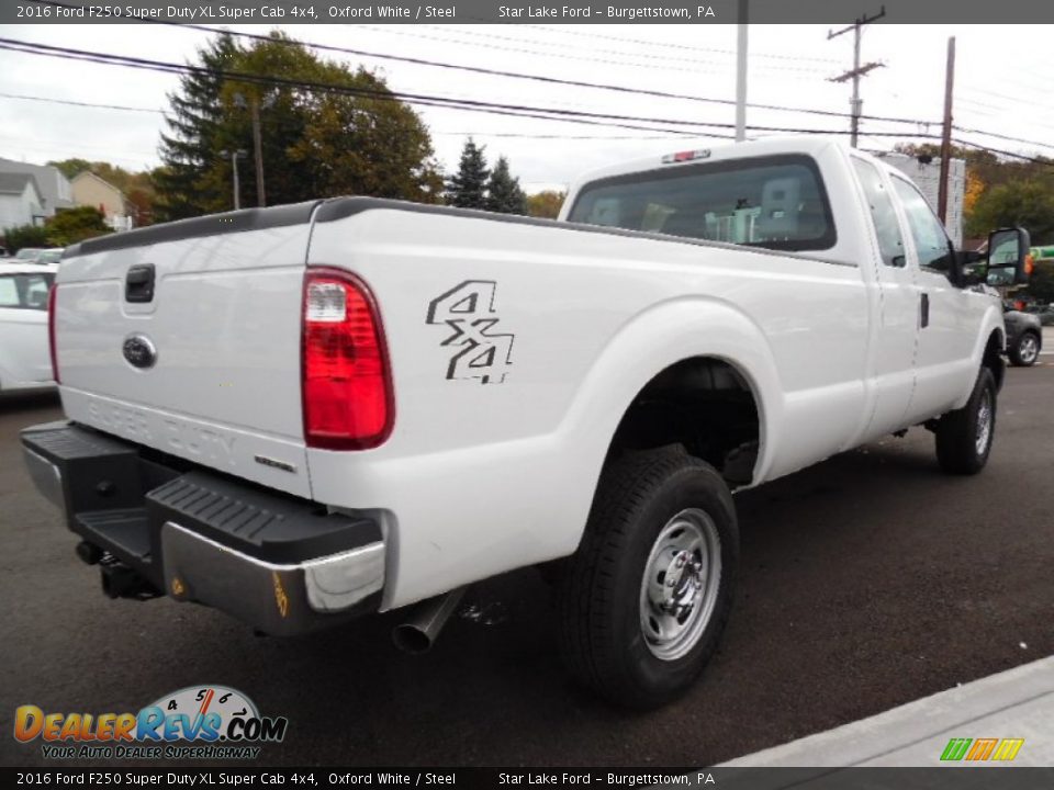 2016 Ford F250 Super Duty XL Super Cab 4x4 Oxford White / Steel Photo #6