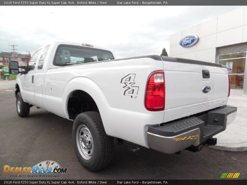2016 Ford F250 Super Duty XL Super Cab 4x4 Oxford White / Steel Photo #9