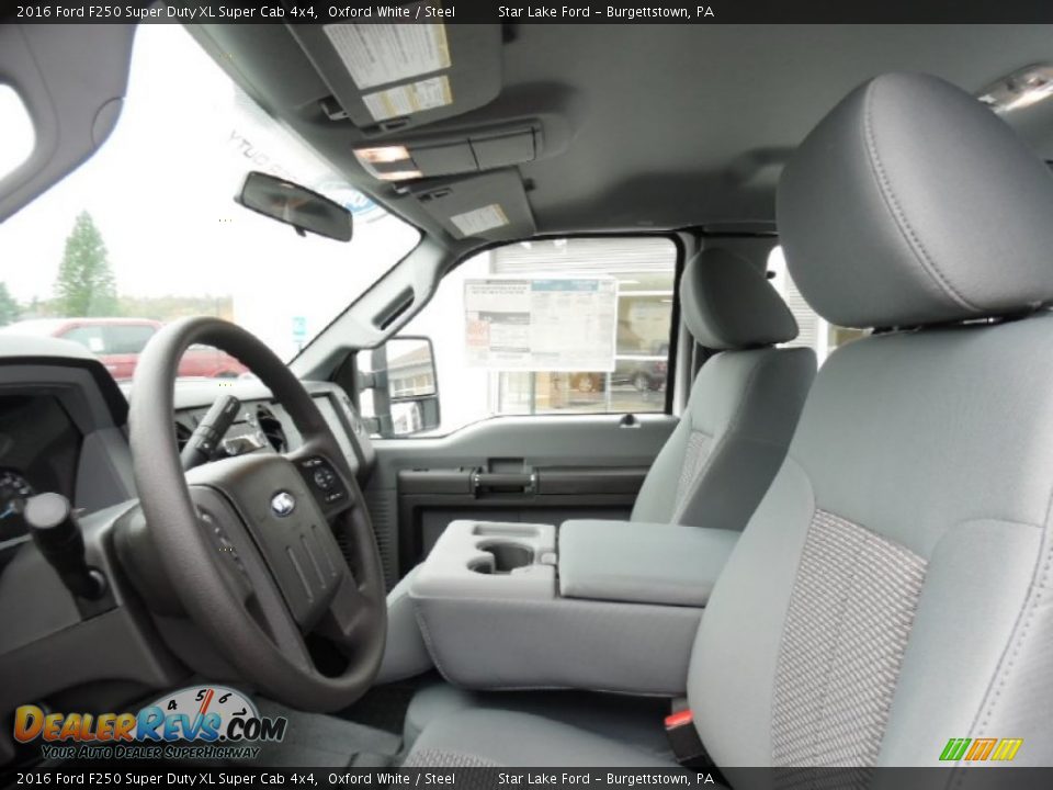 2016 Ford F250 Super Duty XL Super Cab 4x4 Oxford White / Steel Photo #11