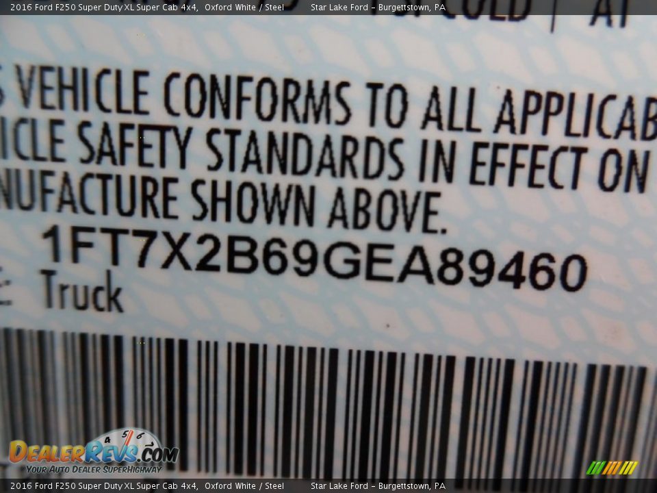 2016 Ford F250 Super Duty XL Super Cab 4x4 Oxford White / Steel Photo #15