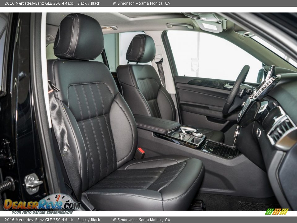 Black Interior - 2016 Mercedes-Benz GLE 350 4Matic Photo #2