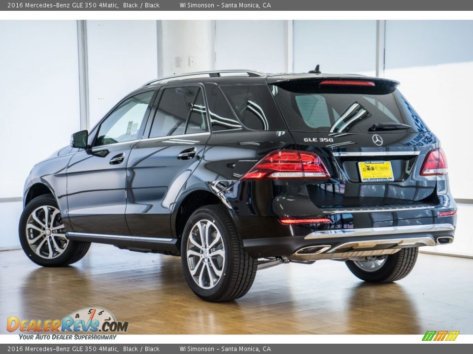 2016 Mercedes-Benz GLE 350 4Matic Black / Black Photo #3