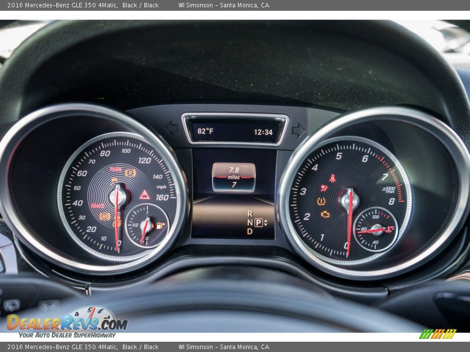 2016 Mercedes-Benz GLE 350 4Matic Gauges Photo #7
