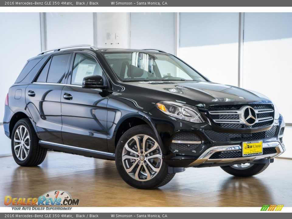 2016 Mercedes-Benz GLE 350 4Matic Black / Black Photo #12